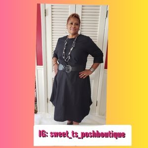 Plus size 3x long sleeve parachute style dress (belt not included)